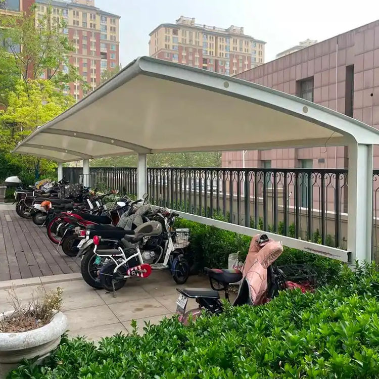 长岭县膜结构电动车棚